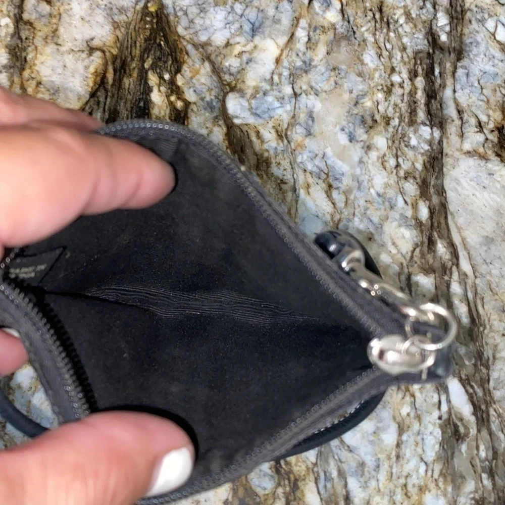 Black Coach Signature Wristlet